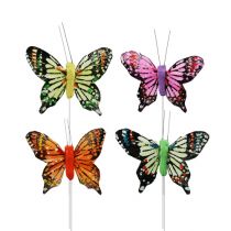 Product Decorative Butterflies colorful sort.6cm 24pcs