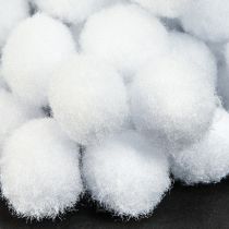 Product Decoration Snowball Mini Ø2cm White Snow Globes 400 Pcs 4 Bags