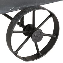 Product Decorative Wheelbarrow Planter Metal Anthracite L30cm