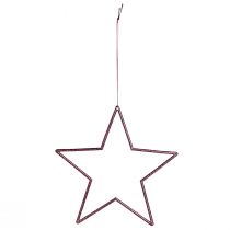 Product Decorative Star Berry Christmas Decoration Hanging Glitter Ø18cm 8 Piece Set