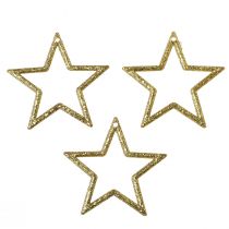 Product Decoration Star Gold Glitter Table Decoration Christmas 4.5cm 120 pcs