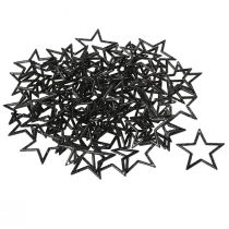 Product Glittering Black Christmas Stars 4.5cm Table Decoration Festive Decorative Stars 120 Pieces