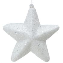 Product Deco star white for hanging 20cm