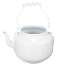 Product Decorative metal teapot with vintage look for flower arrangements