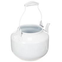 Product Decorative metal teapot with vintage look for flower arrangements