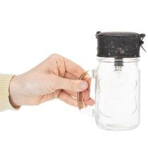Product Decorative drinking glass with LED lamp Ø8cm H16cm