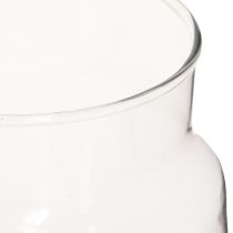 Product Decorative vase glass flower vase transparent Ø14cm H15cm