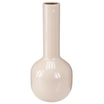 Product Decorative Vase Metal in Brown Cappuccino Enamel H25.5cm