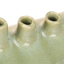 Product Decorative Vase Boat Ceramic Vase Light Green 23×8.5×11cm