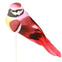 Product Decorative Birds Feathers on Wire 6-fold sorted 8x3.5cm 12 pcs