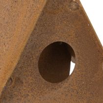 Product Decorative hanging birdhouse, rust-colored birdhouse decoration, 17.5cm