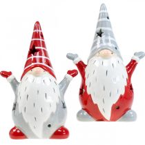 Product Deco Gnome Tea Light Holder Christmas H18cm 2pcs