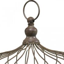Product Decorative crown for hanging metal crown antique 6 hooks Ø28cm
