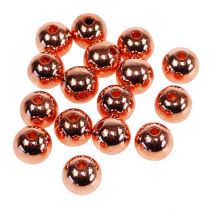 Decorative Beads Copper Metallic 14mm 35pcs