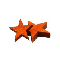 Wooden stars mix Orange for spreading 3-5cm 72pcs