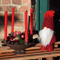 Product Deco Gnome Beard Christmas Gnome Deco Figure Red H30cm