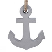 Product Decorative anchor concrete maritime gray white 11.5cmx14cm 2pcs