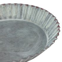 Product Decorative baking mold made of metal plates zinc gray Ø14.5cm 6 pieces