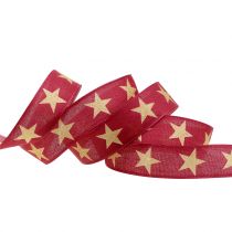 Product Deco ribbon with mica star 25mm 20m