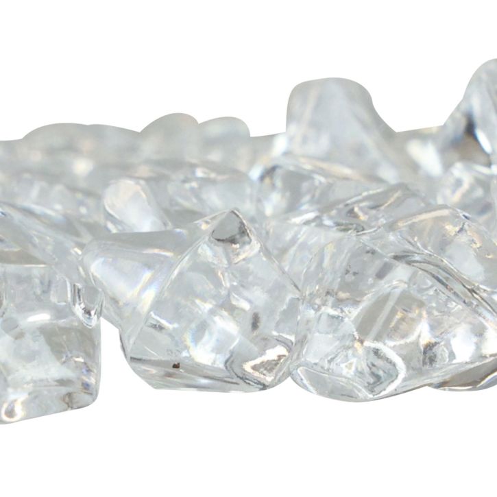 Decorative ice cubes, artificial ice cubes, acrylic, transparent, 1 cm, 200 g