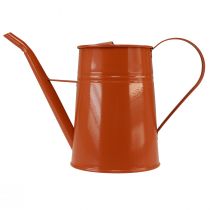 Product Decorative watering can metal decoration orange brown 1.7L H23cm