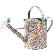 Decorative watering can metal planter flowers vintage Ø18cm