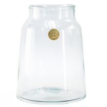 Product Decorative glass vase flower vase retro clear Ø22.5cm H29cm