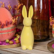 Product Decorative Easter Bunny – 2nd Choice – Flocked Light Yellow H29.5cm 2 pcs