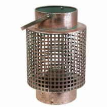 Product Decorative Lantern Lantern Metal with Handle Rose Ø18cm H29cm