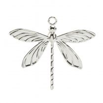 Product Decorative dragonflies for hanging summer decoration silver 5×4cm 36pcs