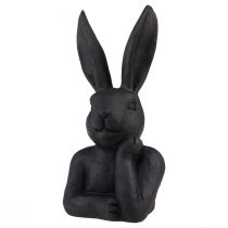 Product Decorative Easter Bunny Black Bunny Bust Easter Decoration 22.5cm