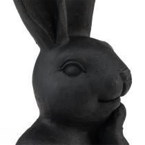 Product Decorative Easter Bunny Black Bunny Bust Easter Decoration 22.5cm