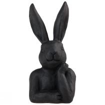 Product Decorative Easter Bunny Black Bunny Bust Easter Decoration 22.5cm