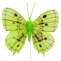 Product Deco butterflies green 8cm 6pcs