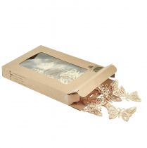 Product Decorative Butterflies Metal Hanging Decoration Golden 5cm 30 Pcs