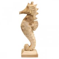 Product Decorative seahorse wood large, maritime decoration H38cm