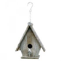 Product Decorative birdhouse for hanging Birdhouse Deco Gray H22cm