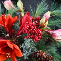 Product Decorative branch with red berries berry branch autumn decoration 26cm 6pcs