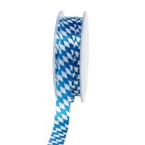 Product Deco ribbon blue-white 15mm 20m