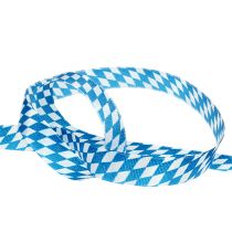 Product Deco ribbon blue-white 15mm 20m