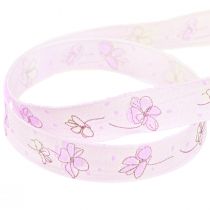 Product Decorative Ribbon Flowers Spring Gift Ribbon Lilac 15mm 20m