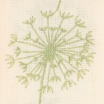 Product Decorative ribbon, gift ribbon, dandelion design, cream, 40mm, 15m