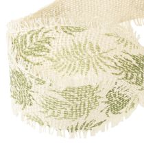 Product Decorative ribbon rainforest cotton ribbon green 30mm 15m