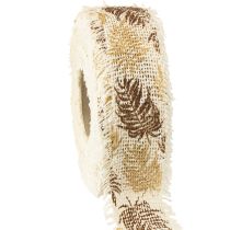 Product Decorative ribbon rainforest cotton ribbon brown 30mm 15m