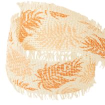 Product Decorative ribbon rainforest cotton ribbon orange 30mm 15m