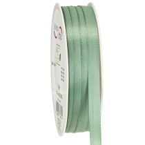 Product Decorative ribbon taffeta ribbon gift ribbon green sage 10mm 50m