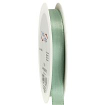 Product Decorative ribbon taffeta ribbon gift ribbon green sage 15mm 50m