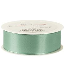Product Decorative ribbon taffeta ribbon gift ribbon green sage 40mm 50m