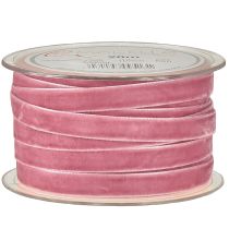 Product Velvet ribbon decorative ribbon velvet ribbon old pink 10mm 20m