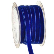 Product Decorative ribbon Velvet velvet ribbon blue 10mm 20m